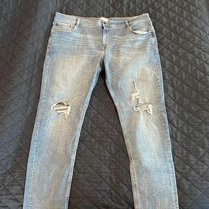 Men’s ASOS DESIGN skinny jeans light wash blue